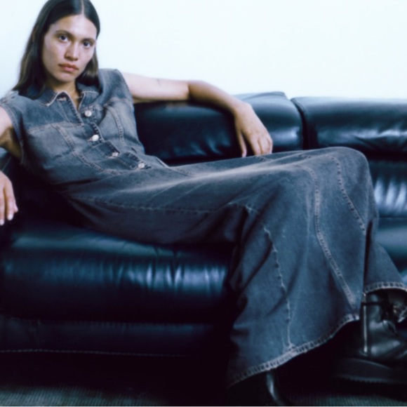 DENIM TRF DRESS - Picture 9 of 13